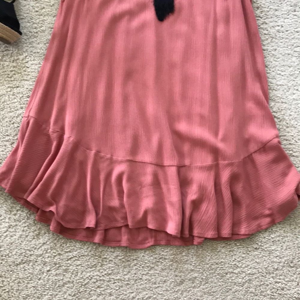 Coral Color Scoopback Dress - Picture 3 of 8
